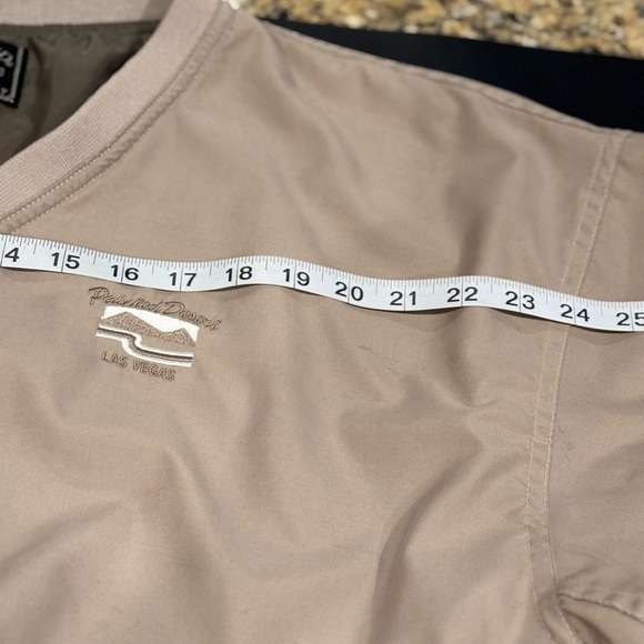 CAMP DAVID FINEST CLOTHING MENS TAN PULL OVER LIGHT WEIGHT JACKET LARGE LOGO - Picture 7 of 16